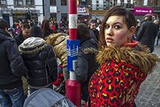 Portrait de jeune fille au carnaval de Binche